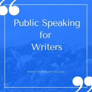 public speaking for writers